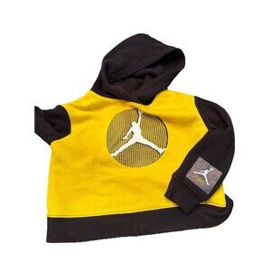 Air Jordan Hoodie Tour Yellow Colorblock Long Sleeve Sweatshirt (4/5 Yrs Old)